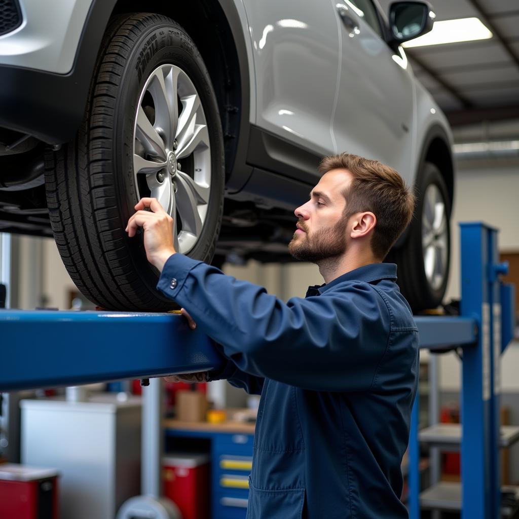 Hamilton Mechanic Performing Car Check