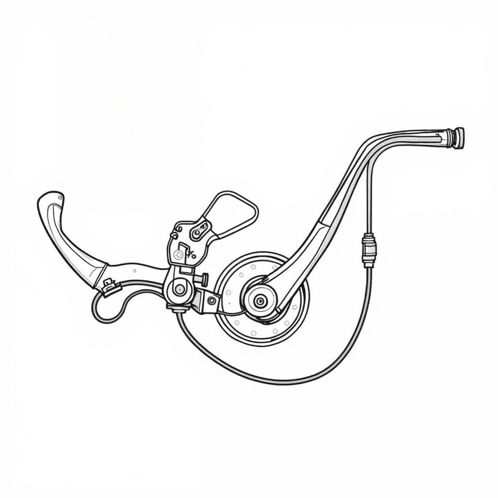 Handbrake Lever Mechanism Diagram