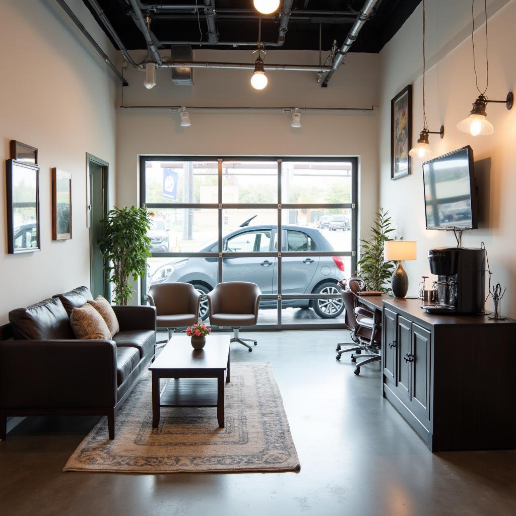 Clean and Comfortable Auto Service Waiting Area in Harlem