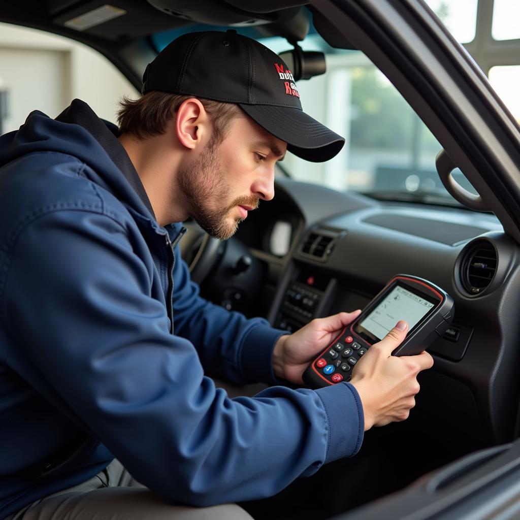 Auto Service Expert Conducting Car Diagnostics in Hartford SD