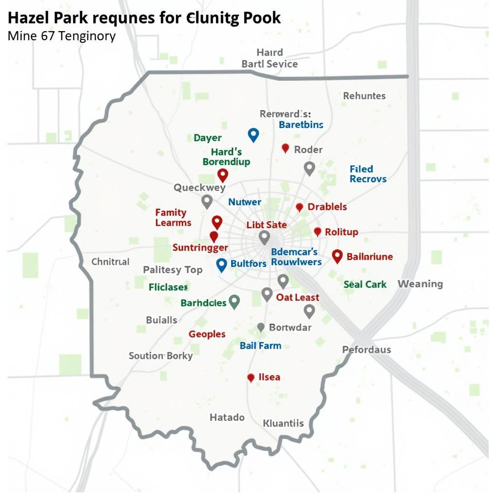 Map of Hazel Park Auto Service Locations