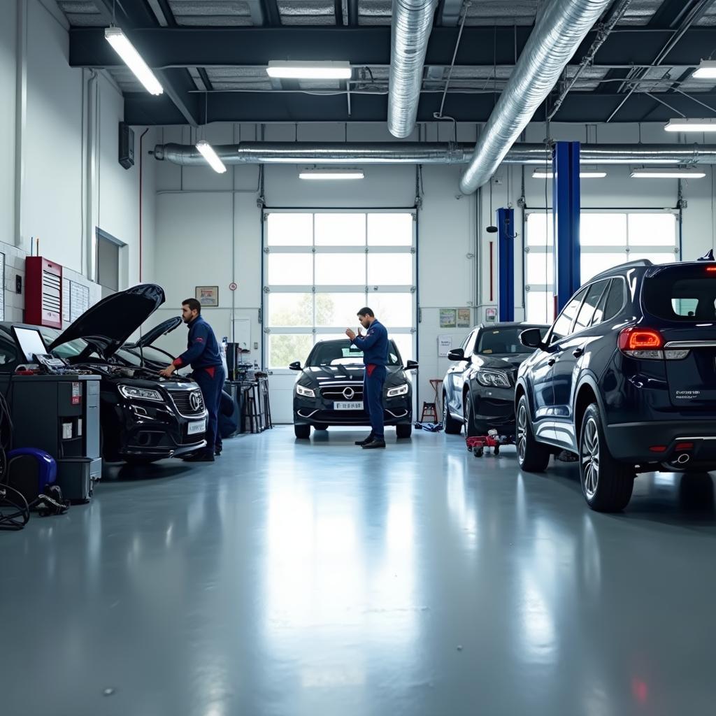 Hinckley auto shop interior