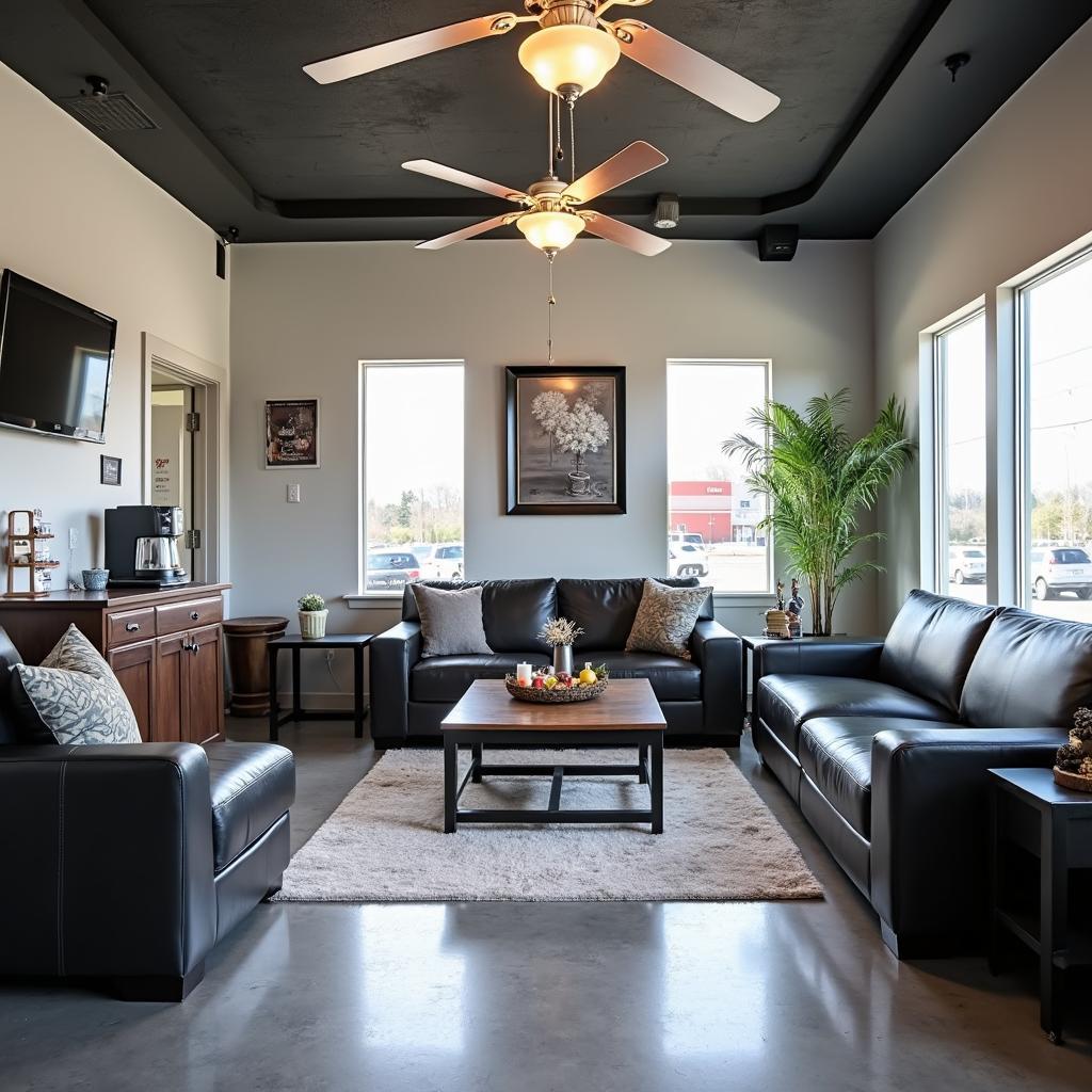 Clean and comfortable waiting area at Hogan Tire & Auto Service