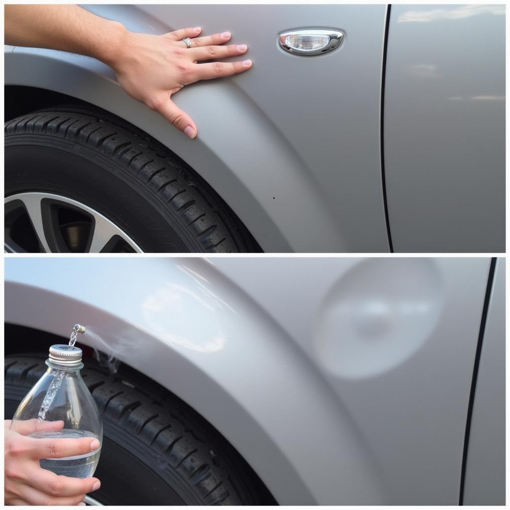 Hot Water Dent Repair on a Plastic Bumper