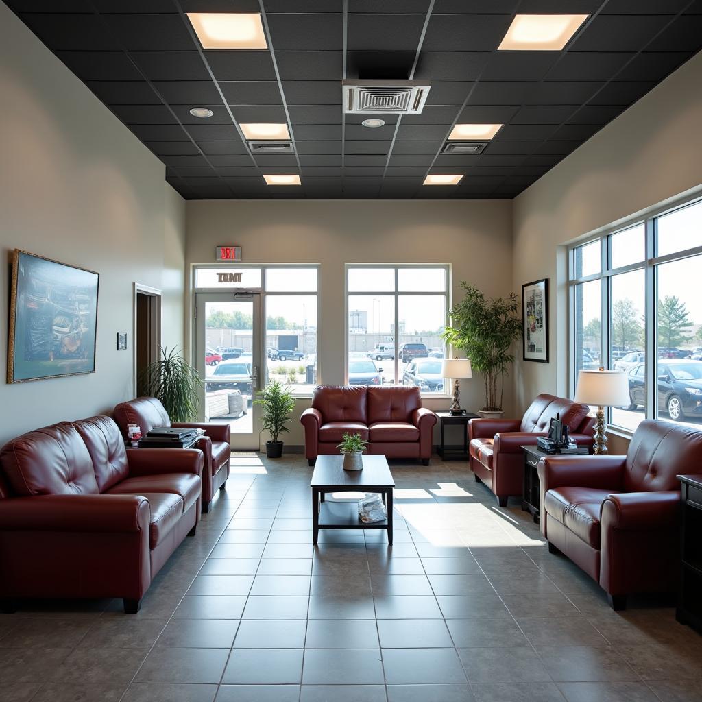 Comfortable customer waiting area in Hudsonville auto service