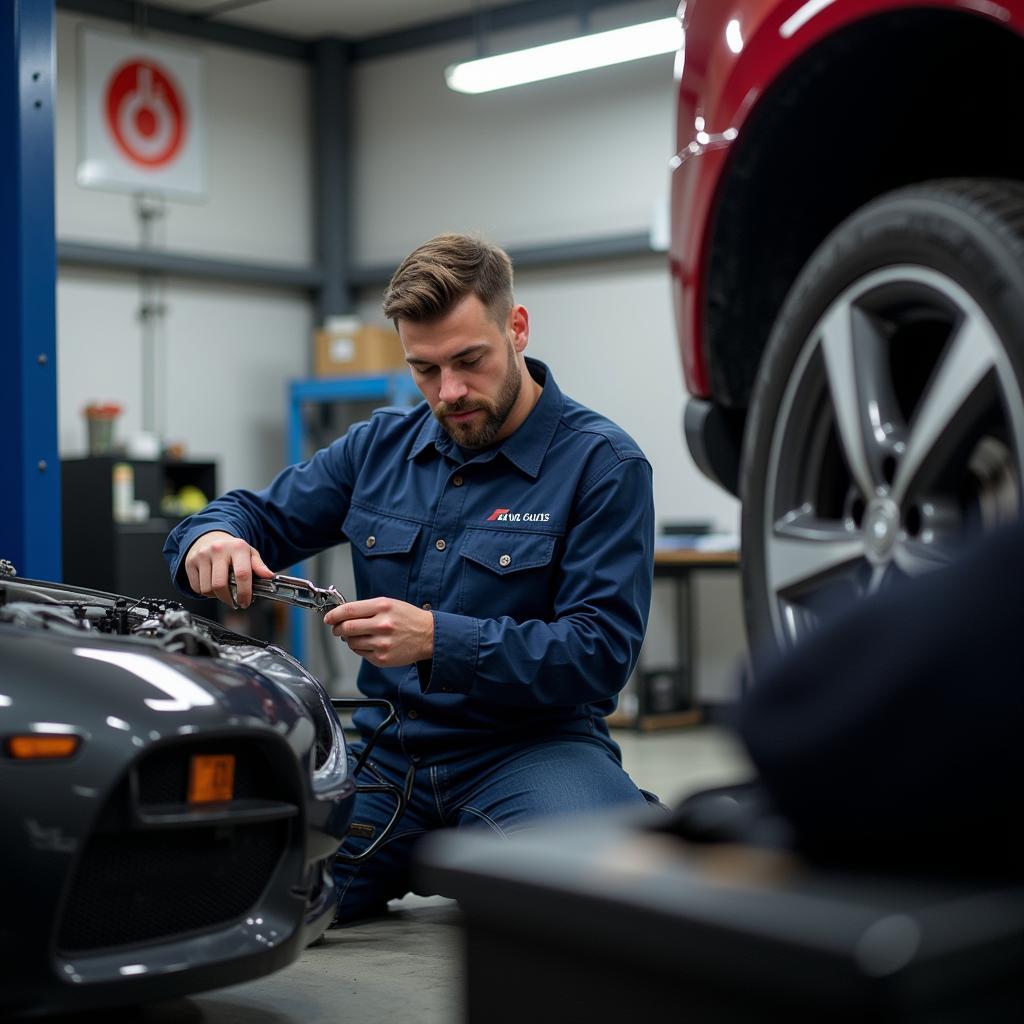 Experienced Technician Repairing a Vehicle at Illi's Auto Service