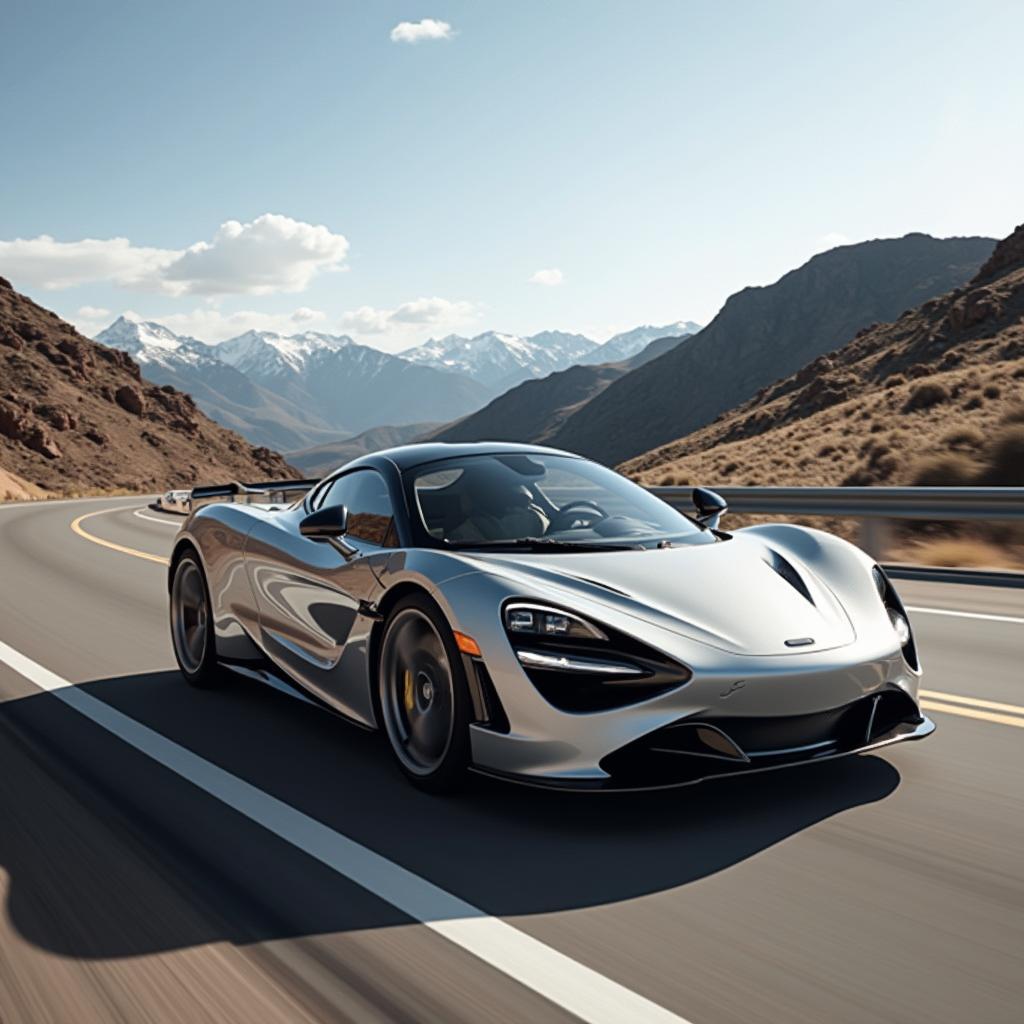 Imported Car Enjoys Scenic Drive on Pikes Peak 