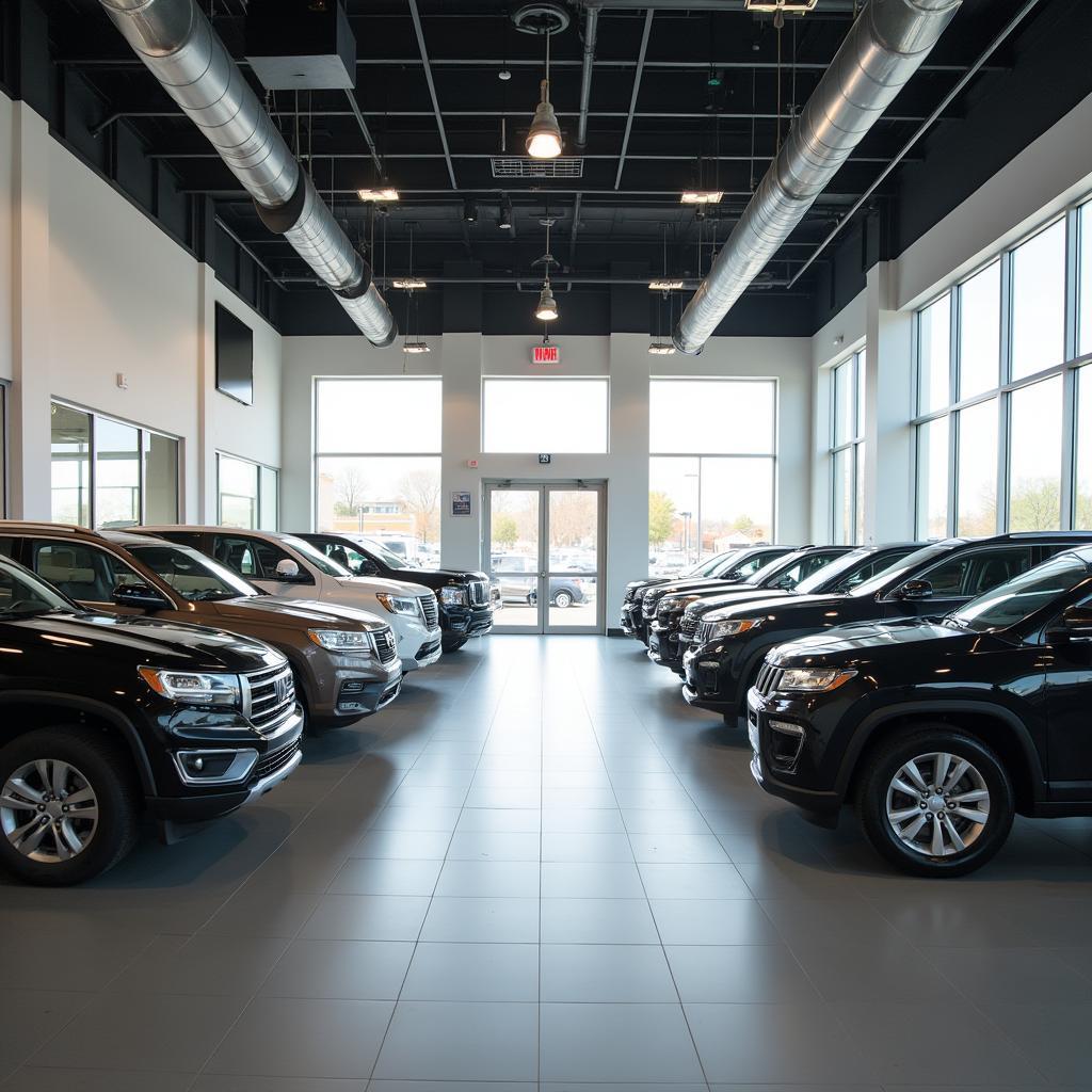 Spacious car dealership in Indianapolis