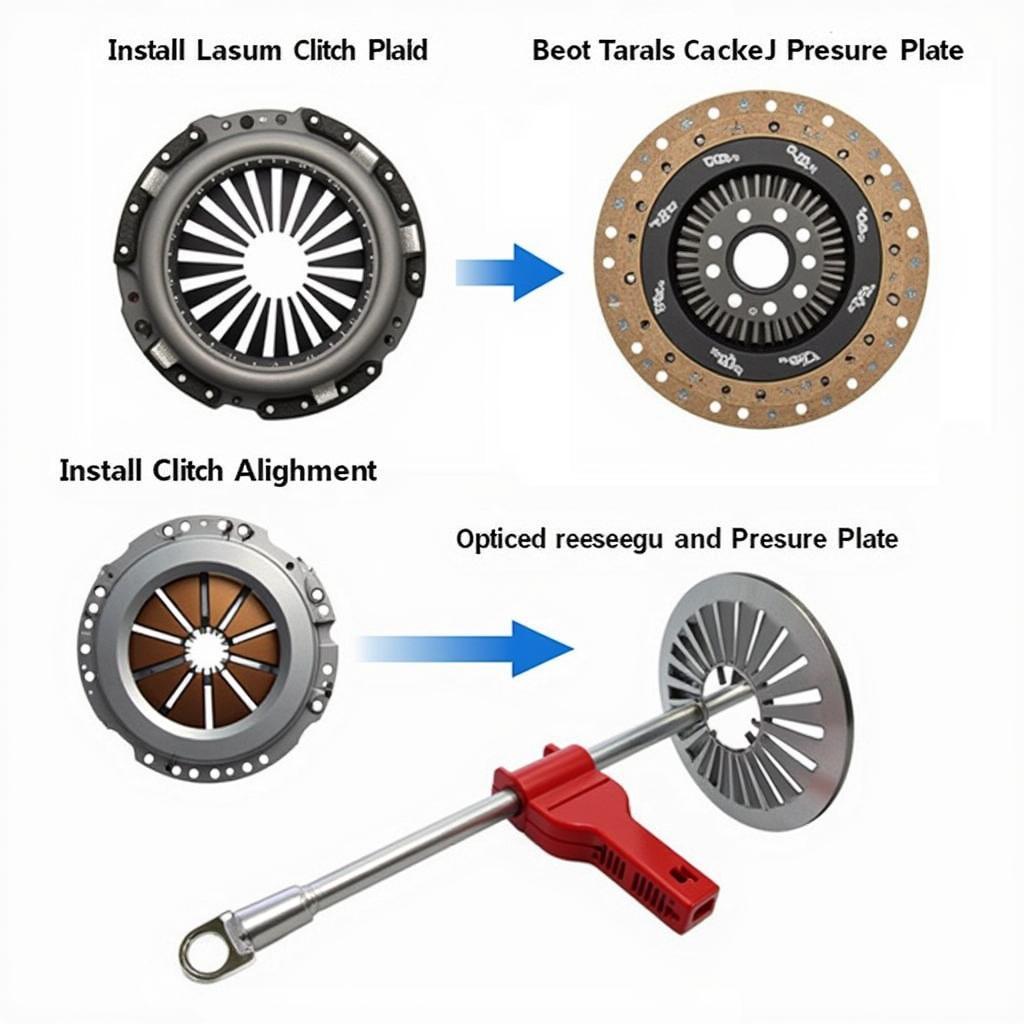 Installing New Clutch Plate and Pressure Plate