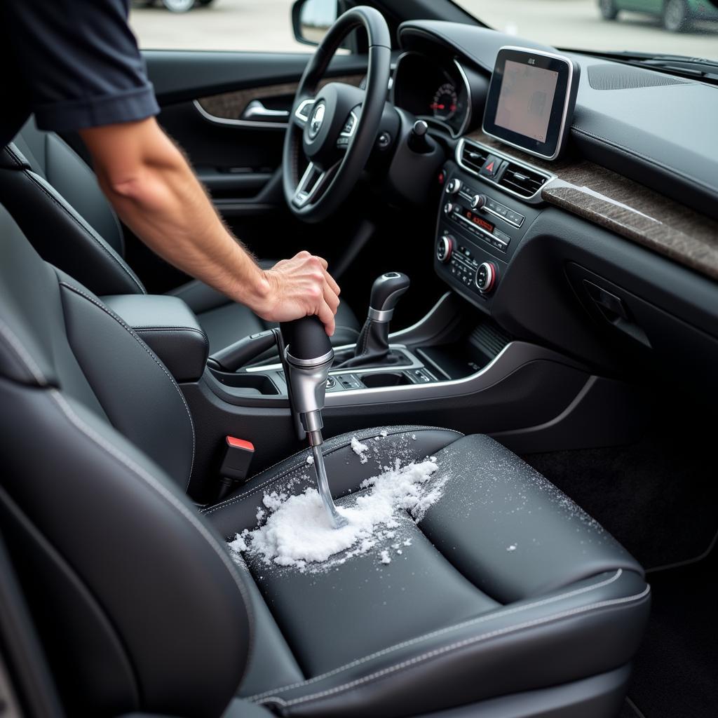 Interior Car Detailing at a Delaware Dealership