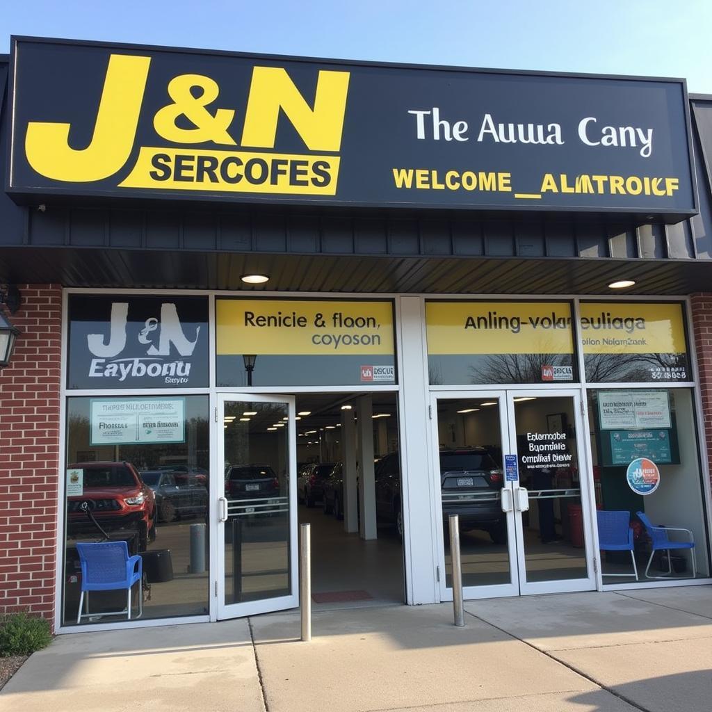 J & N Auto Service Shop Front