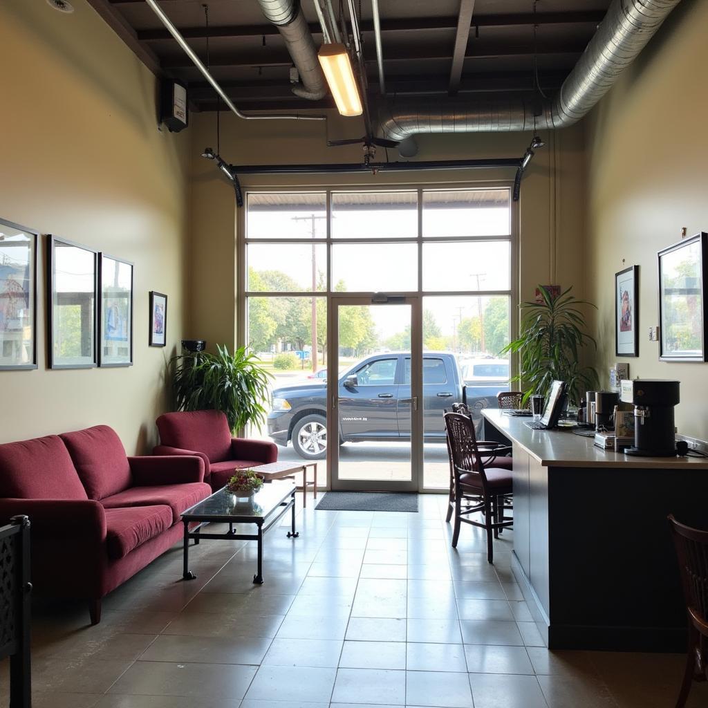  Comfortable and Clean Waiting Area at Jake's Auto Service