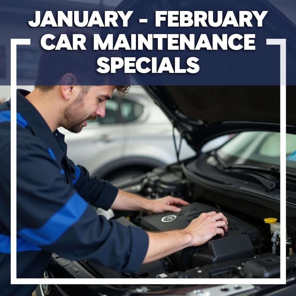 Car maintenance specials during January and February