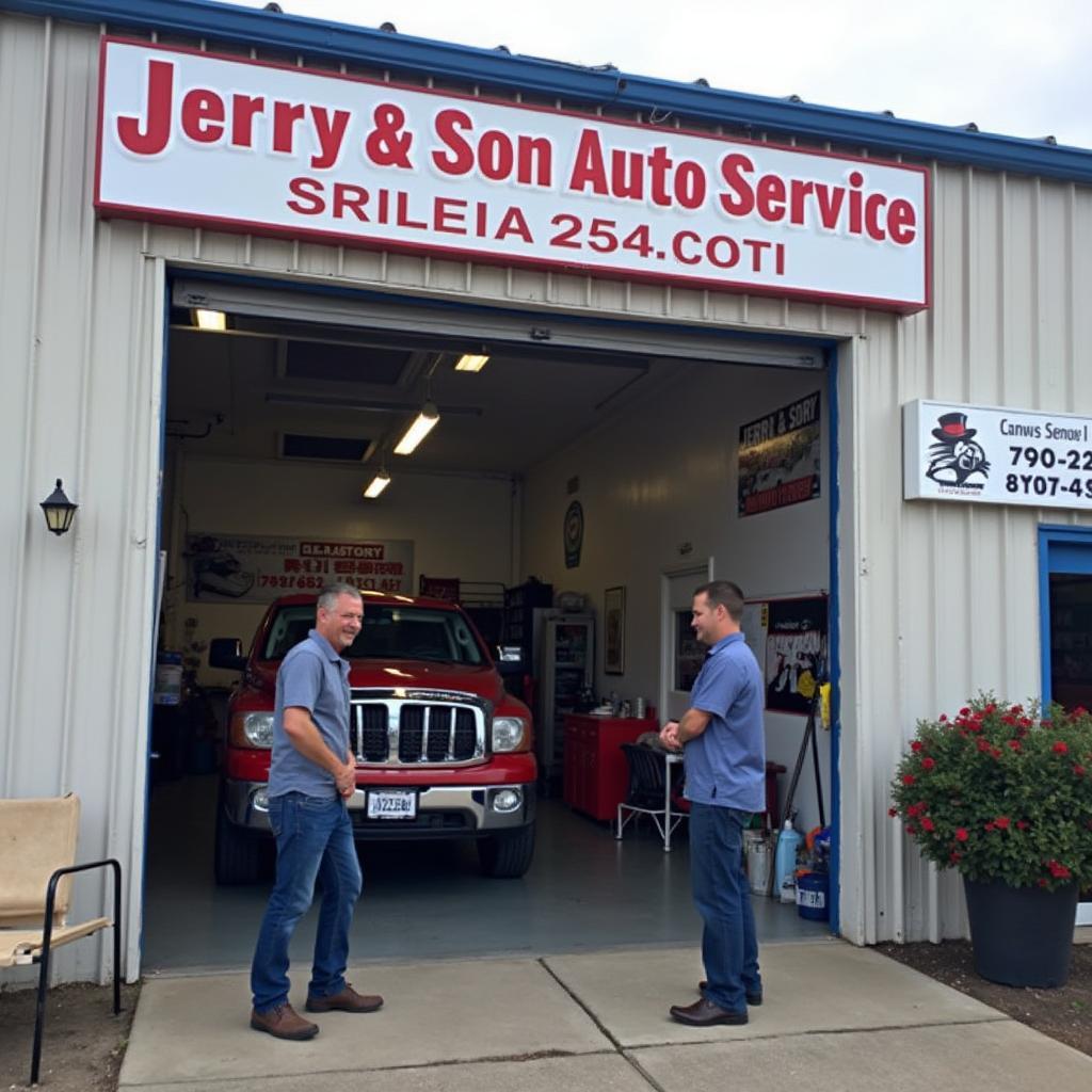 Jerry & Son Auto Service Shop Front