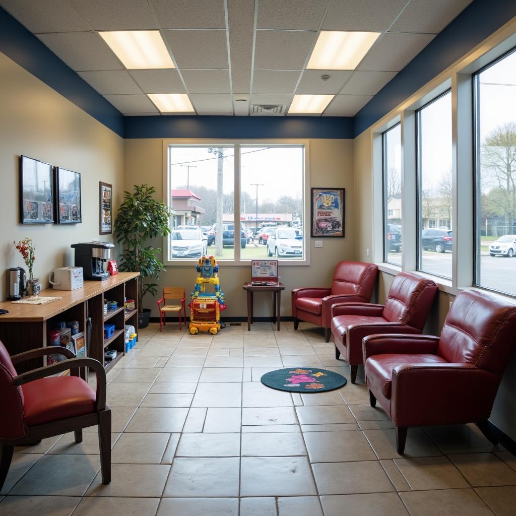 Customer Waiting Area at Joe's Auto Service