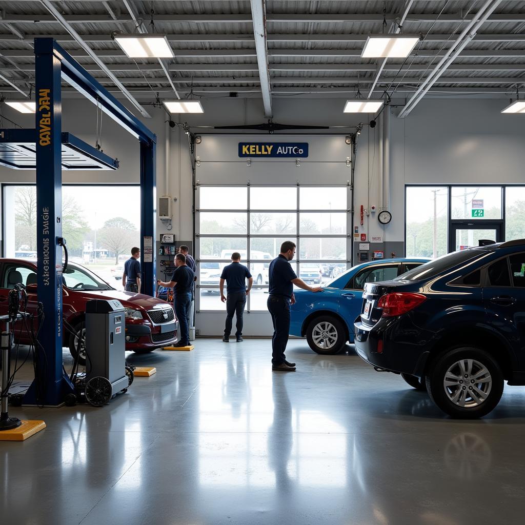 Modern and well-equipped Kelly auto service center