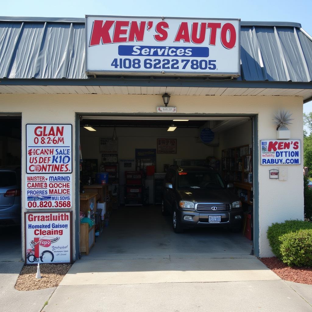 Ken's Auto Services Shop Front