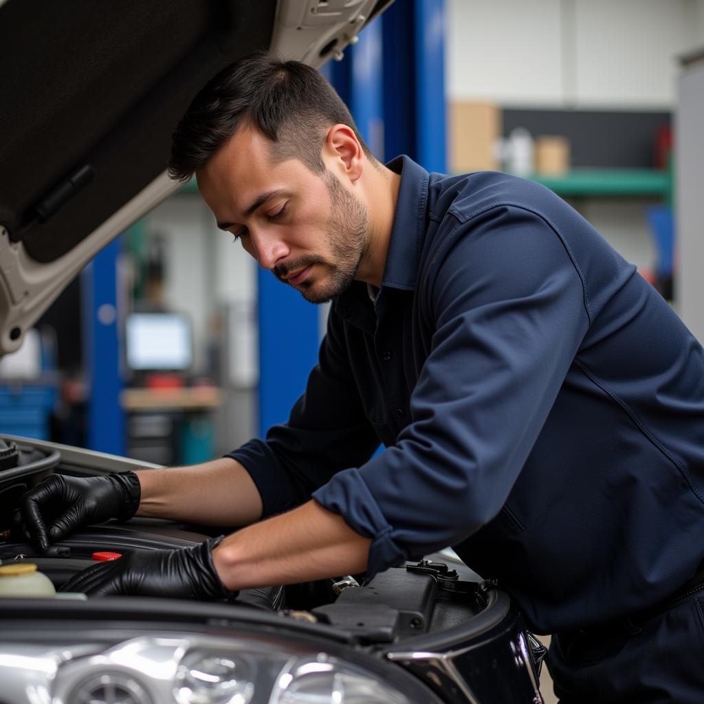 Kevin's Auto Service Technician at Work