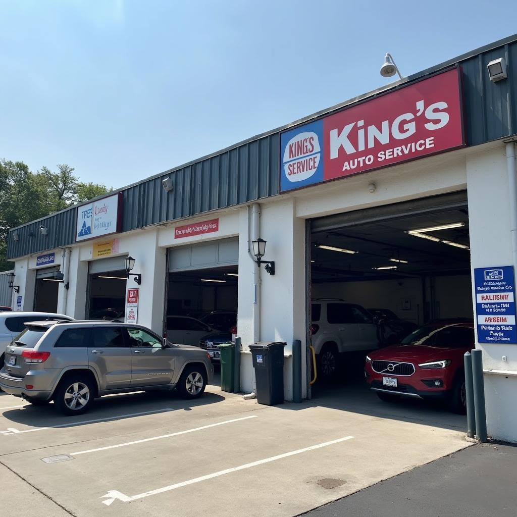 King's Auto Service Raleigh NC Shop Front