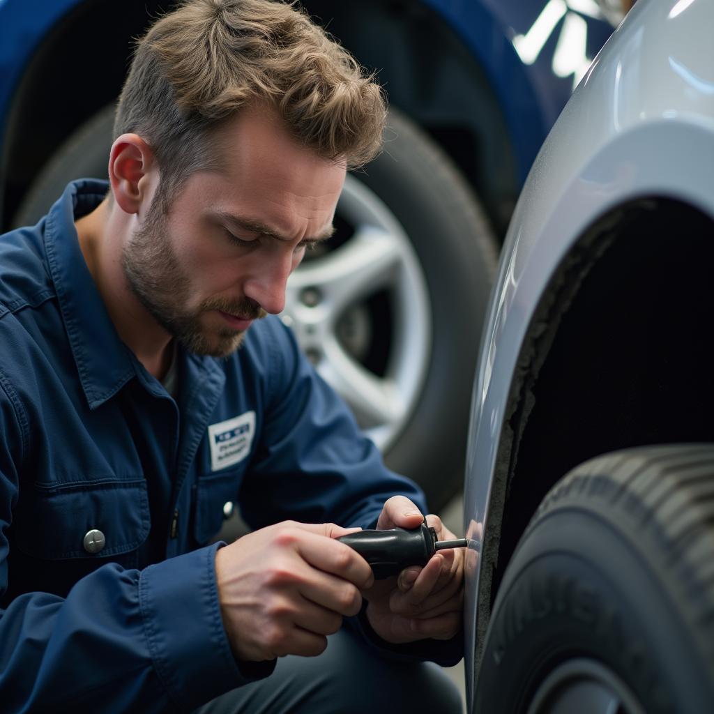 Kost Tire & Auto Service Mechanic Working