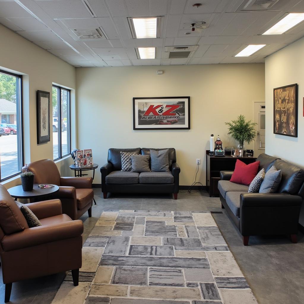 Comfortable Customer Waiting Area at K&Z Auto Repair Service