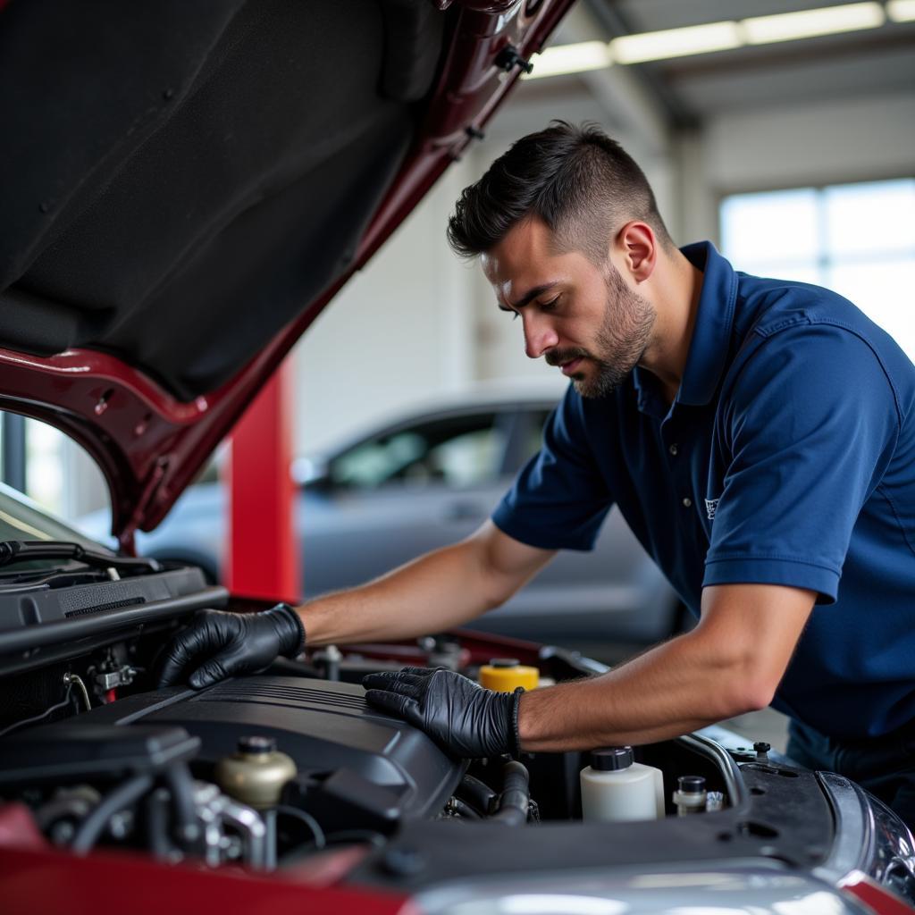 Car getting an auto tune up service in Langhorne