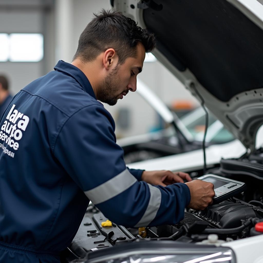 Lara Auto Service Mechanic Working