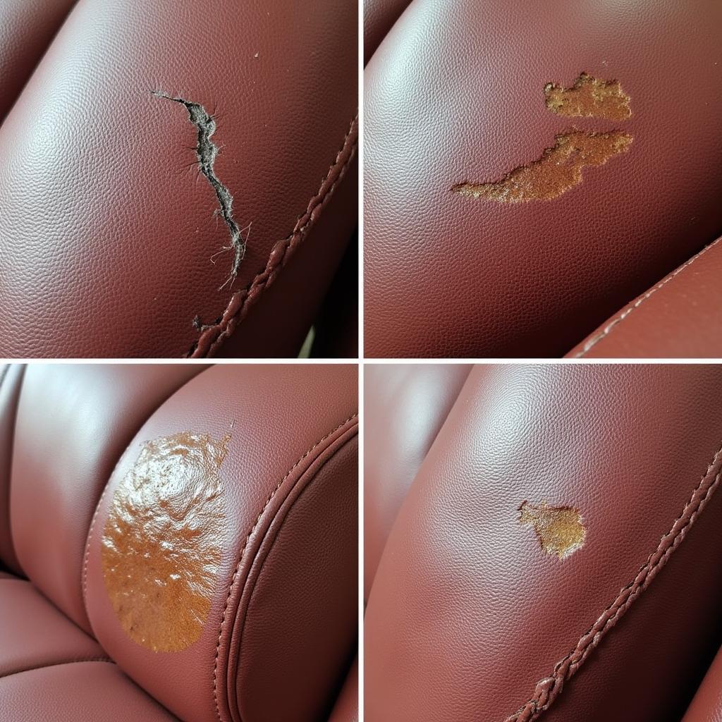 Types of Leather Car Seat Damage