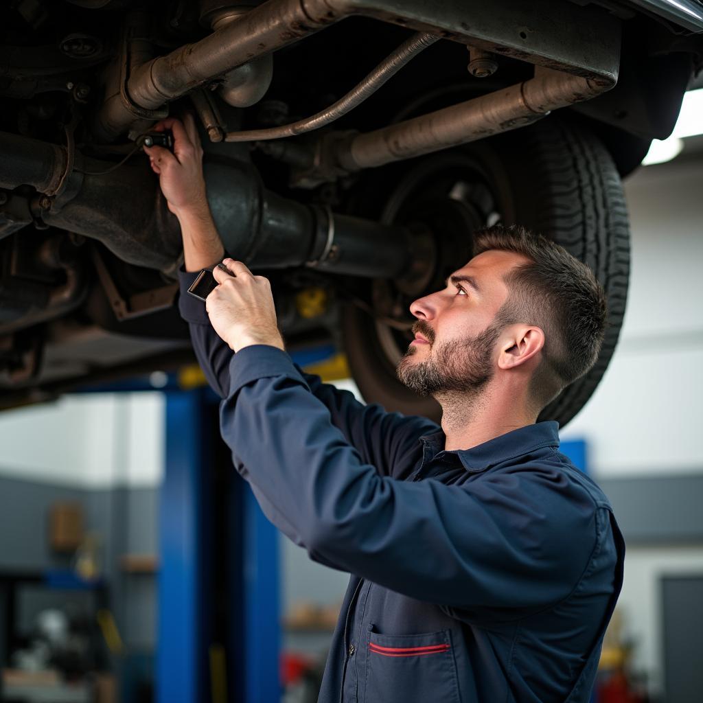 Experienced Mechanic Working on a Legacy Car