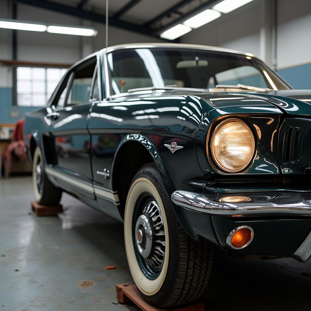 Classic Car Undergoing Restoration