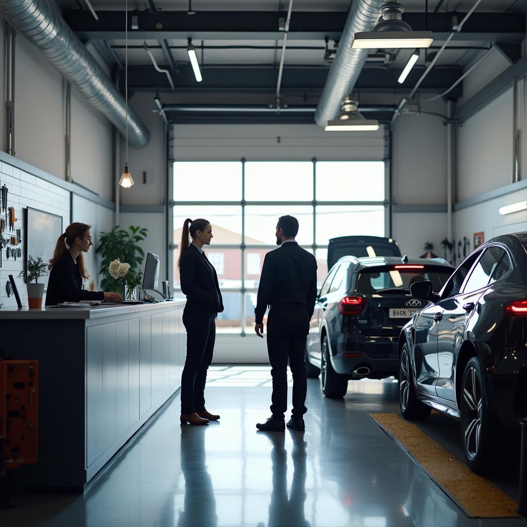 Modern auto service shop in Lekkerland