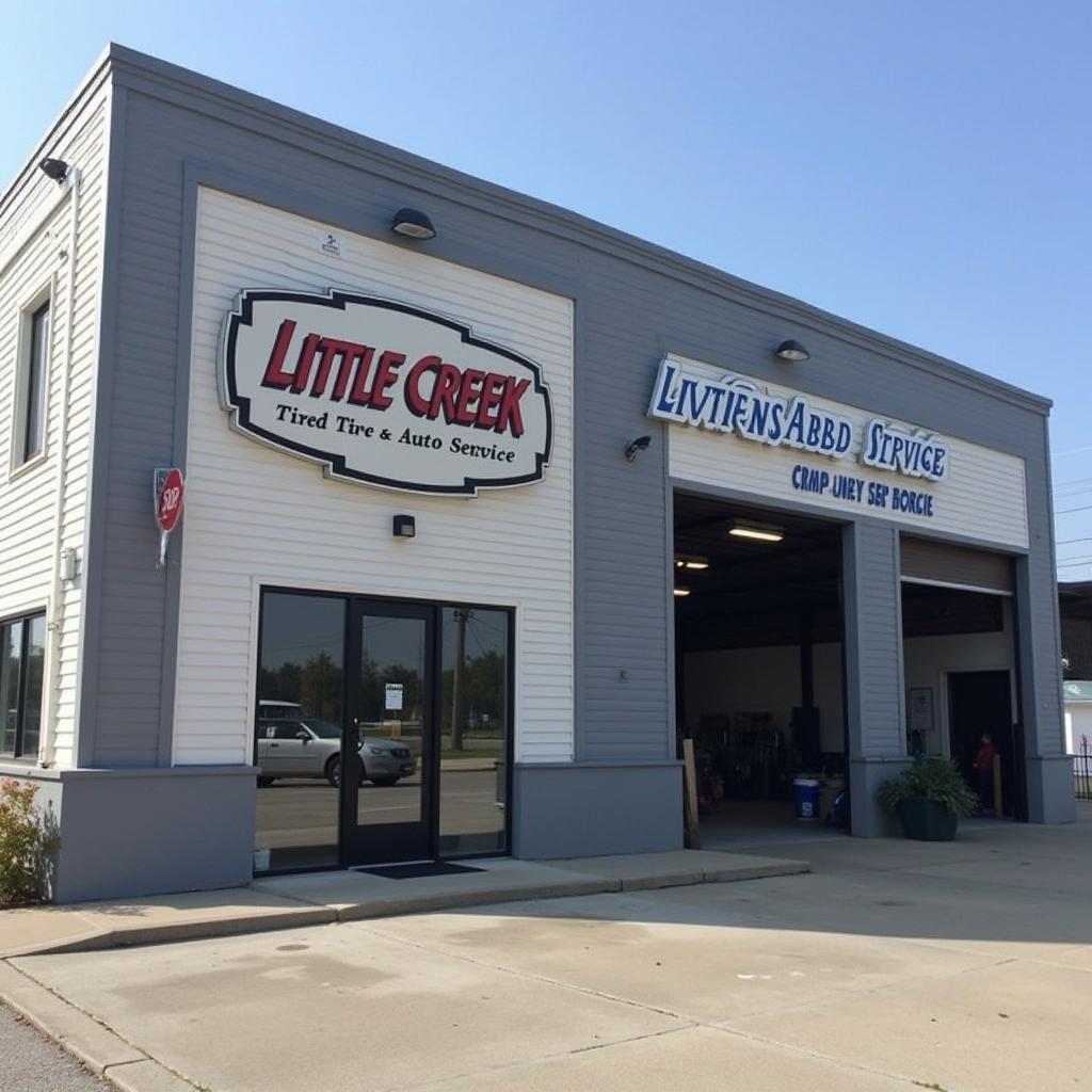 Modern and inviting auto service shop front