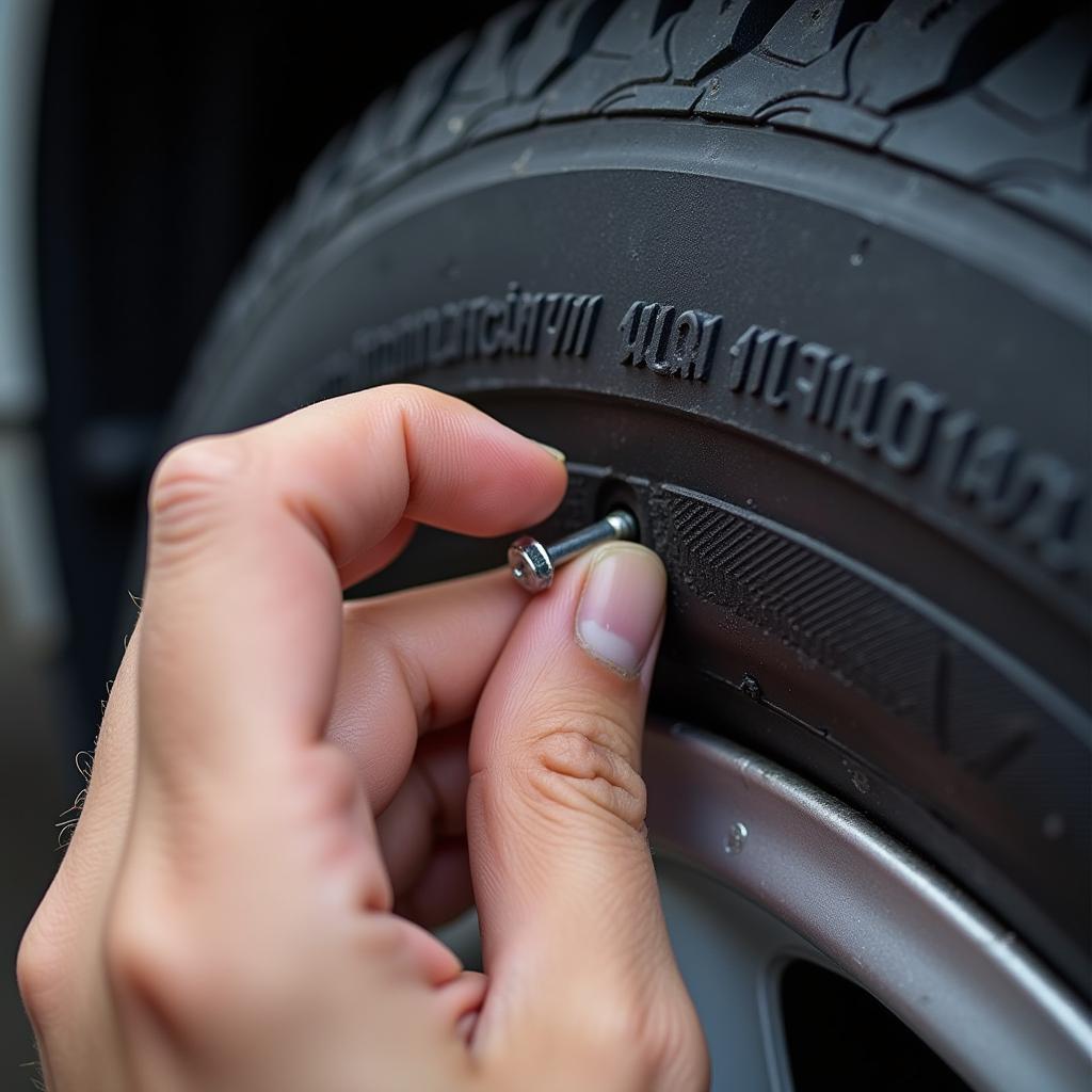 Locating Tyre Puncture