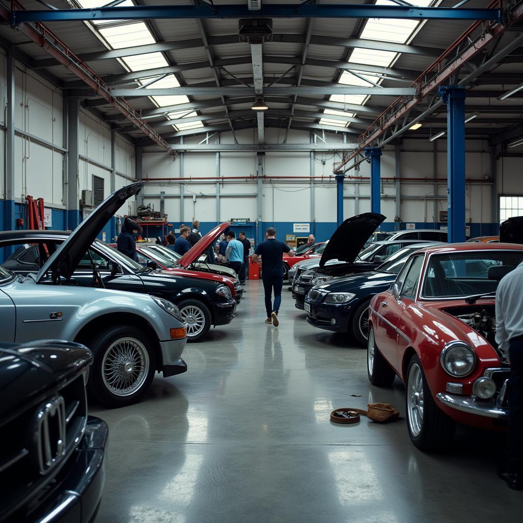 Car repair garage in London