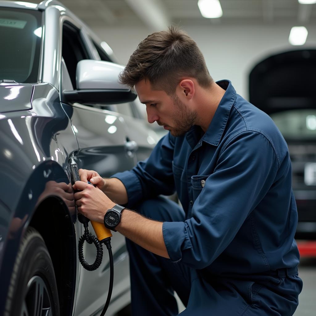 Lopez Auto Service Technician at Work