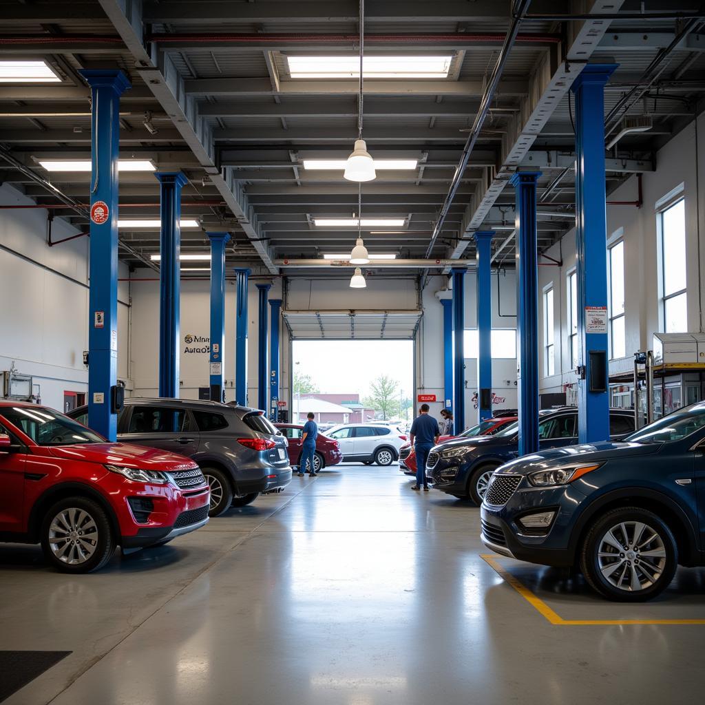 Maplewood Auto Service Center Repair Bay