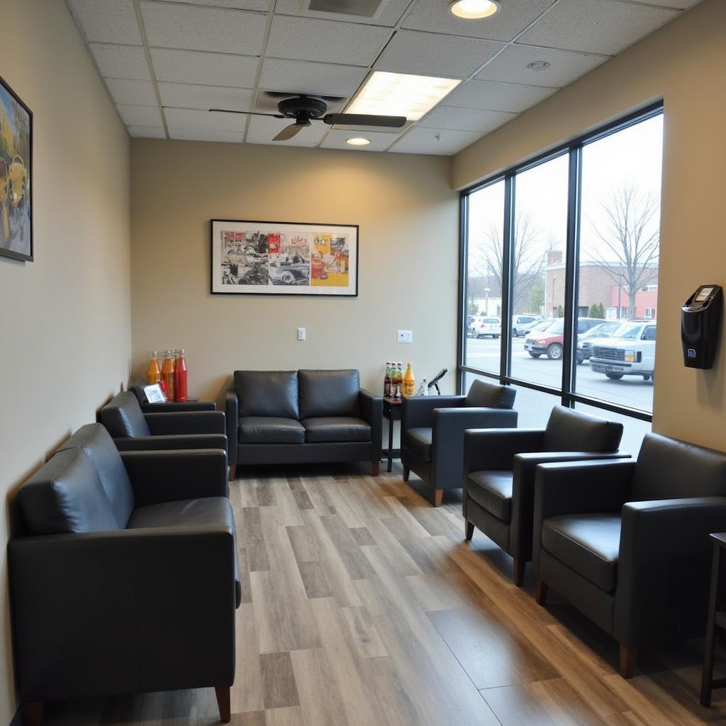 Comfortable Waiting Area in Maplewood Auto Service Center