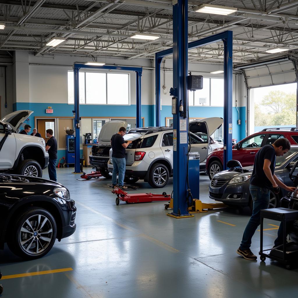 Modern auto service center in Margate