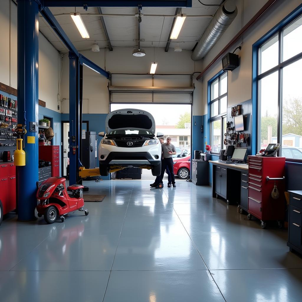 Martinez auto repair shop interior