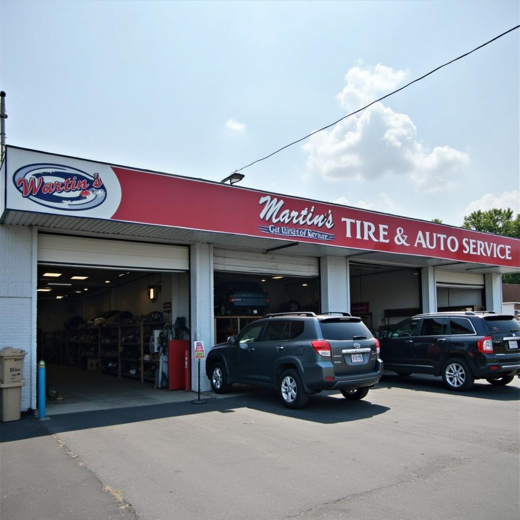 Martin's Tire and Auto Service Shop Front