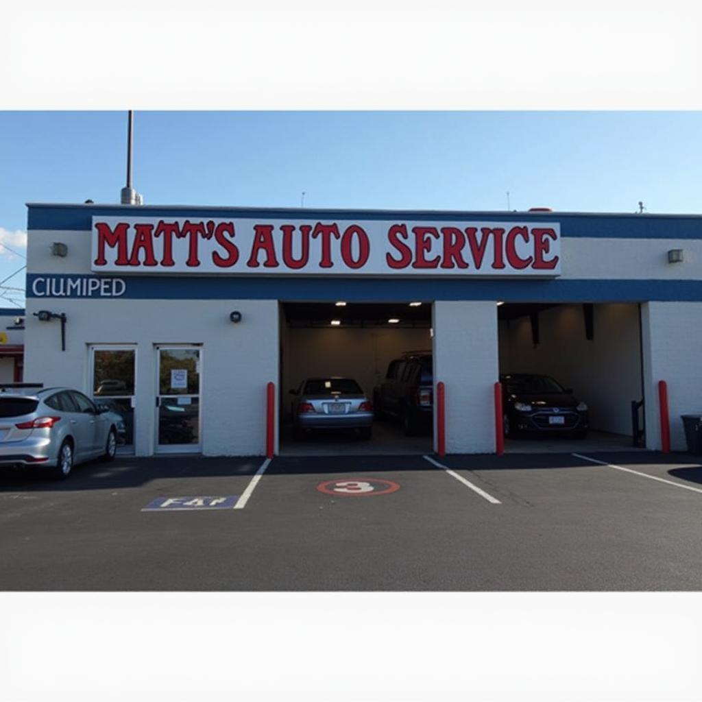  Modern and welcoming storefront of Matt's Auto Service 