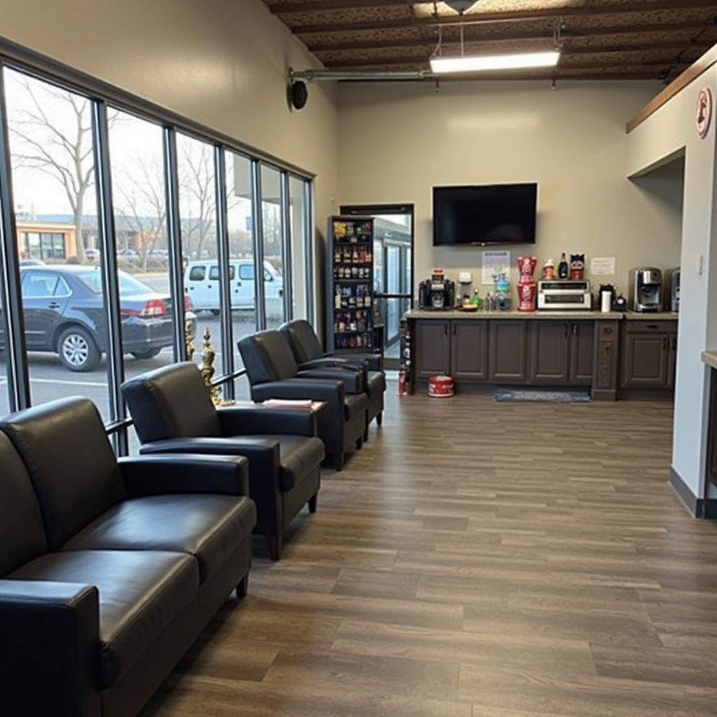  Comfortable and modern customer waiting area at Matt's Auto Service 