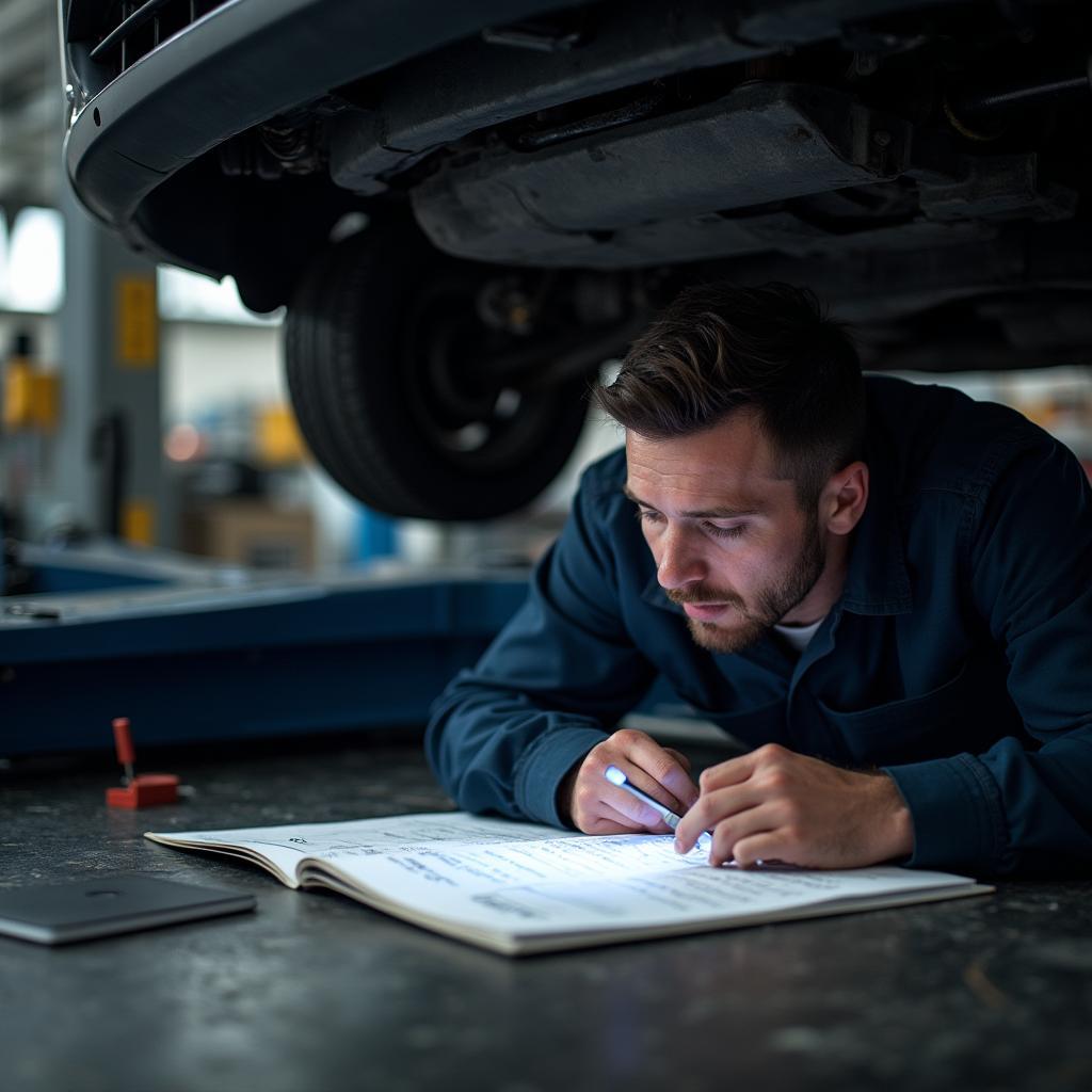 Mechanic Consulting Service Manual Under Car