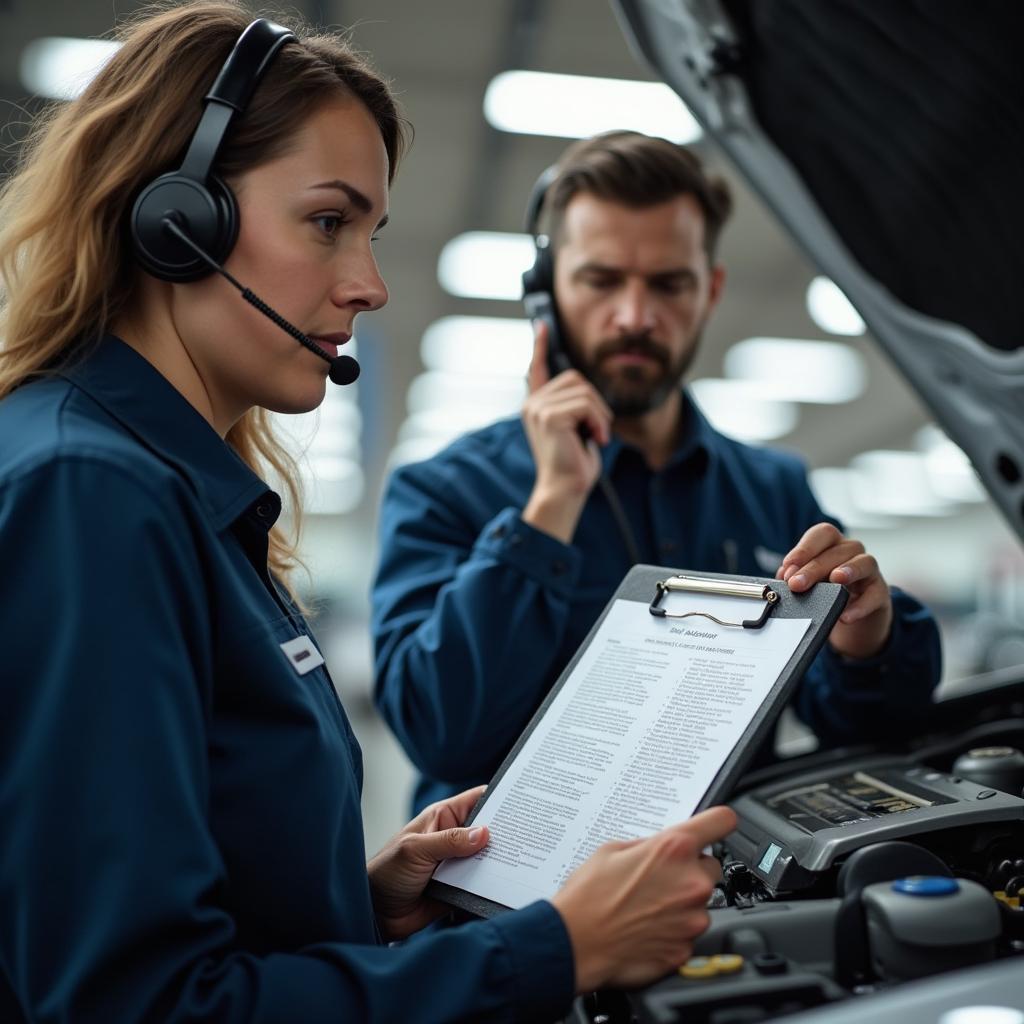 Mechanic Discussing Car Repairs Over the Phone