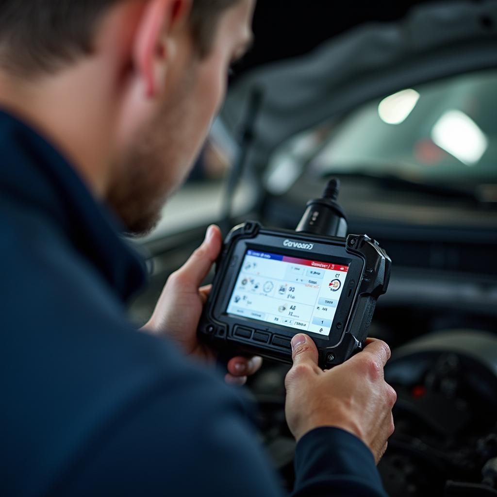 Mechanic Inspecting Car in Elkin NC