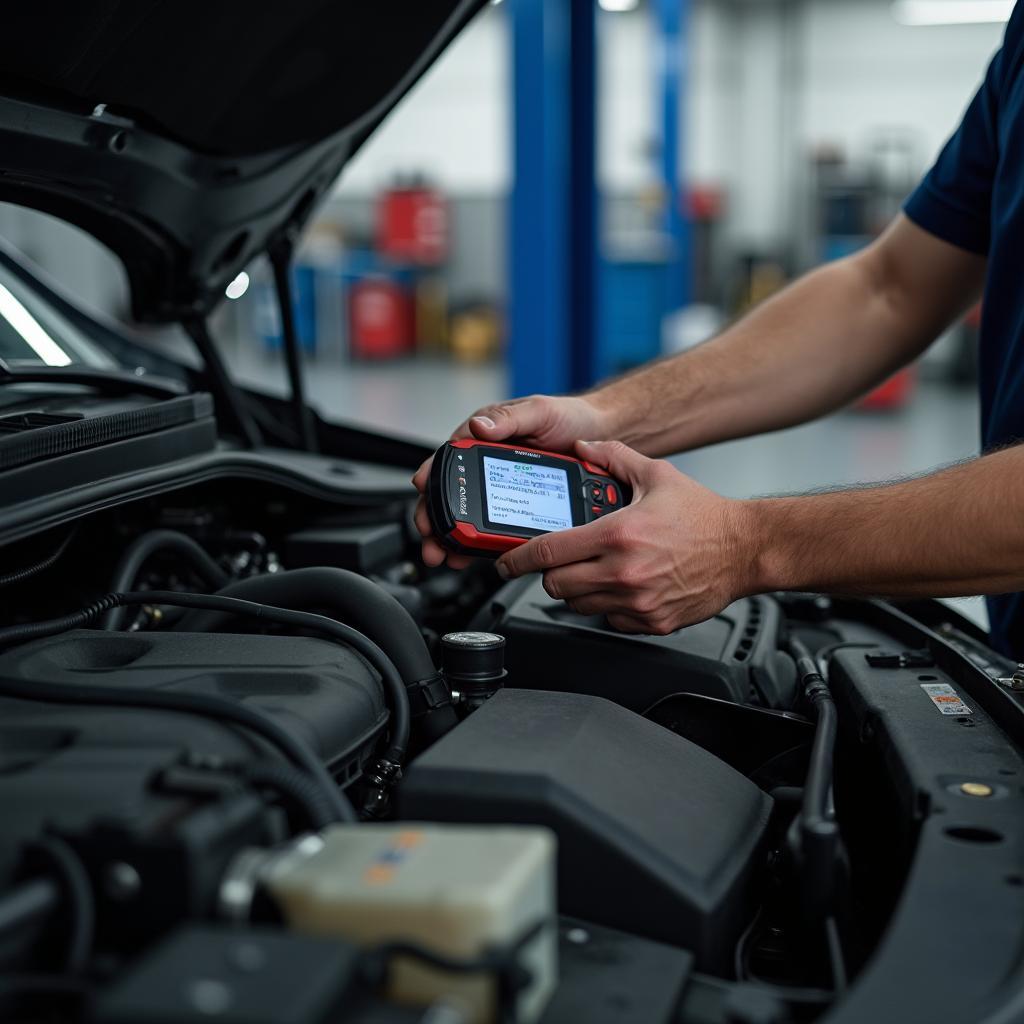 Experienced Mechanic Inspecting Car in Merritt Island