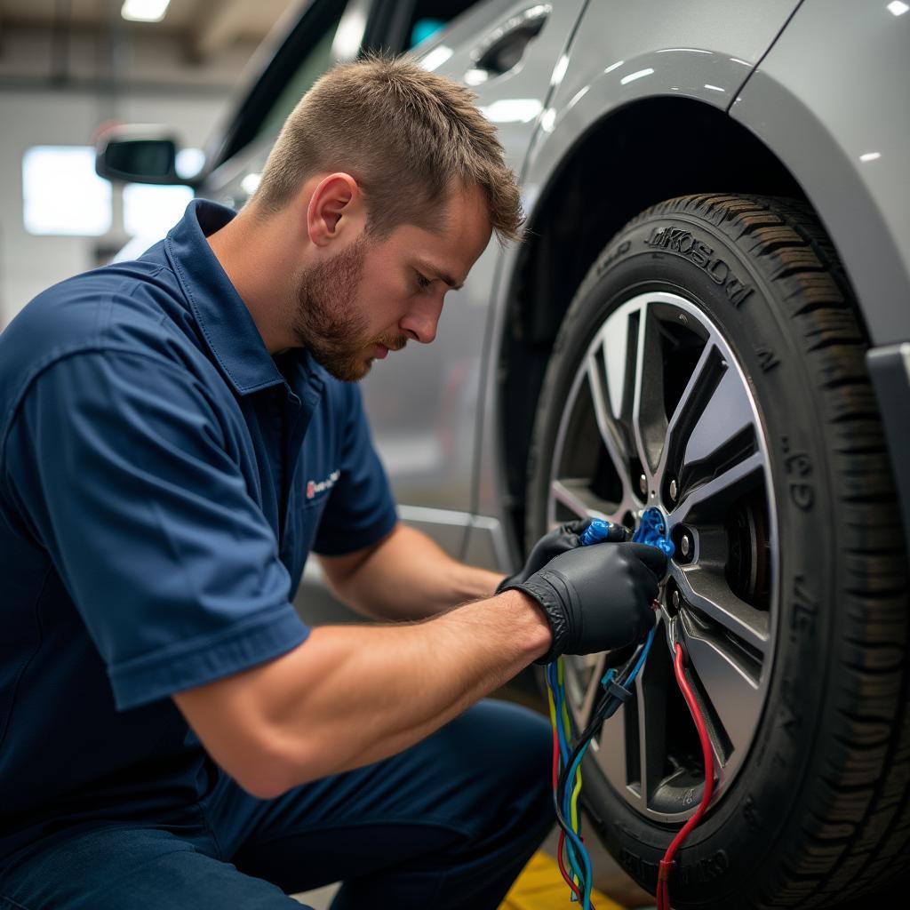 Mechanic Repairing Car Electronics in Fort Walton Beach