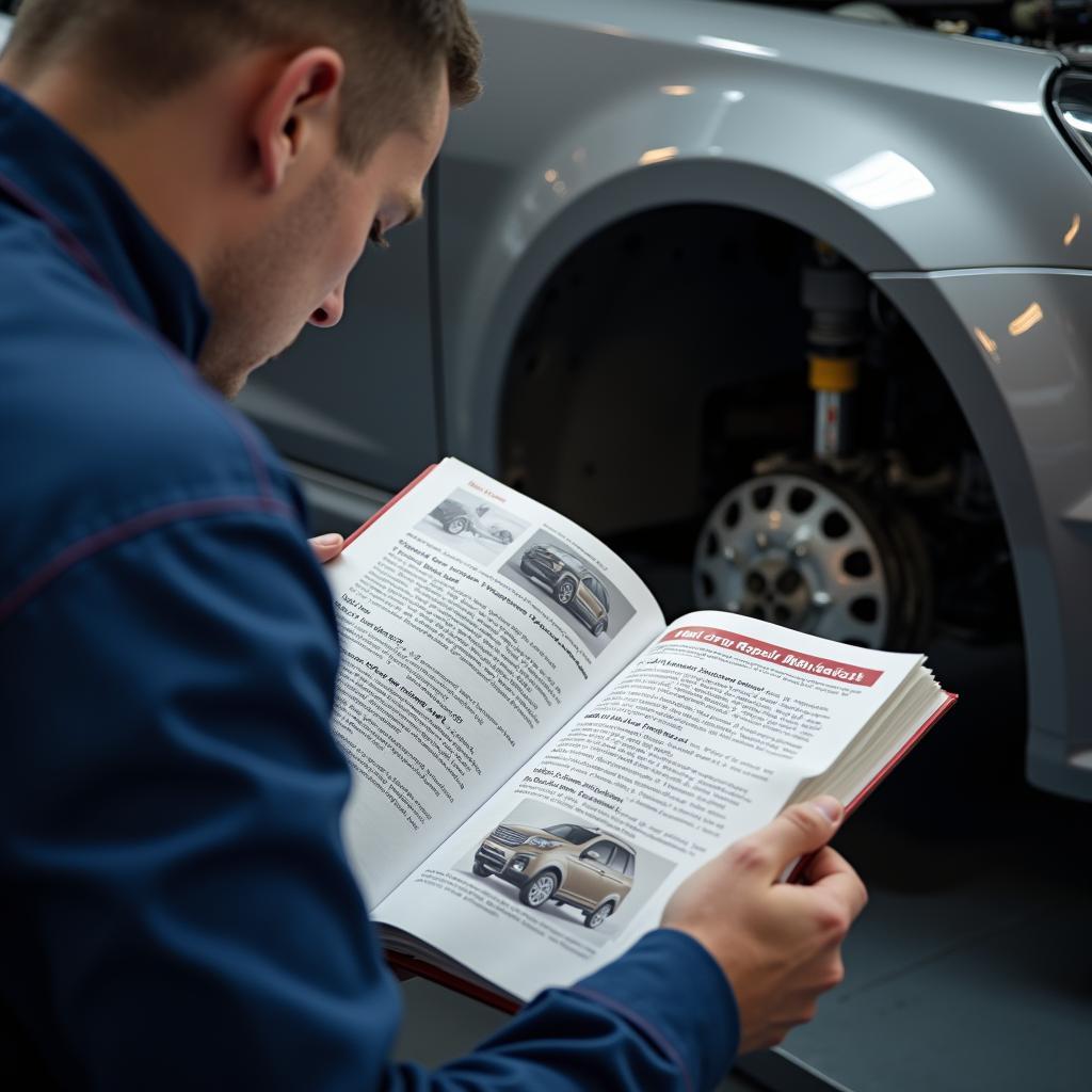 Mechanic Referencing Auto Factory Service Repair Manual