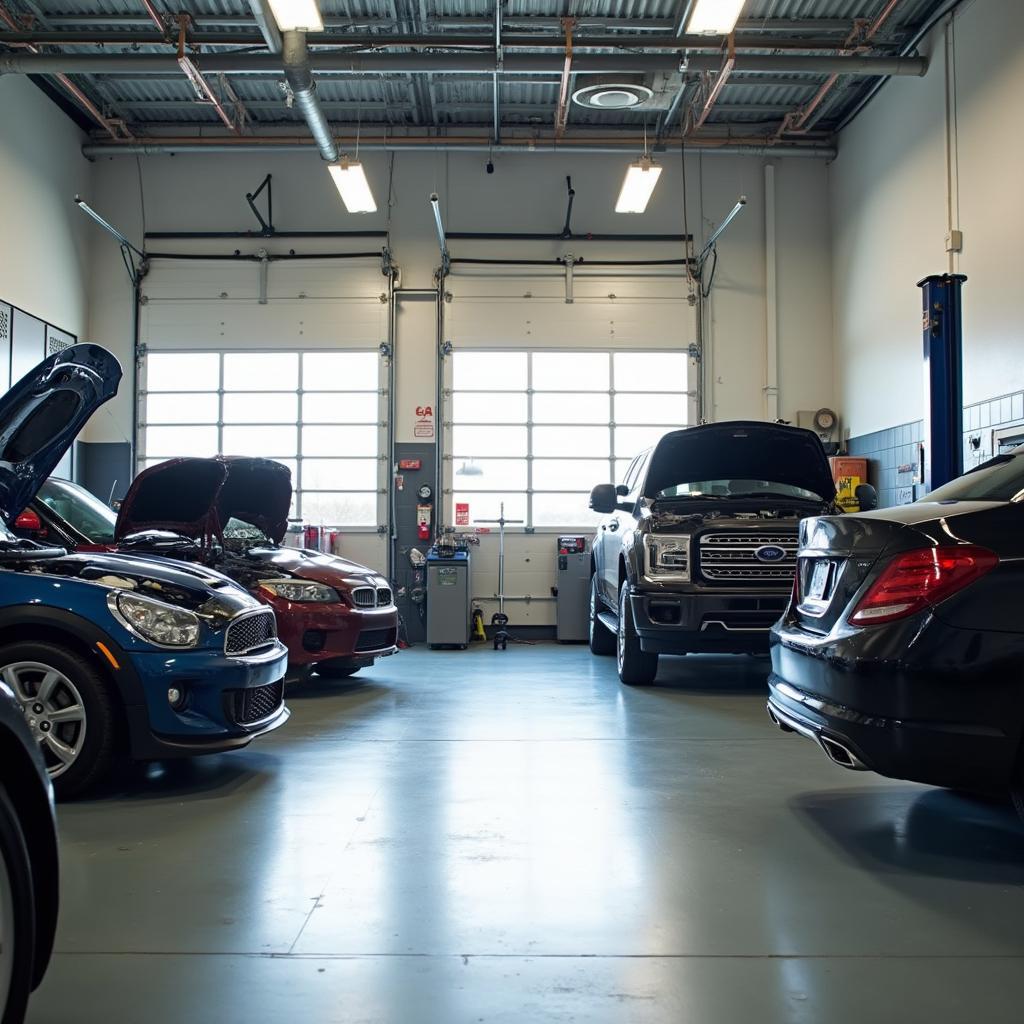 Menomonie auto repair shop interior