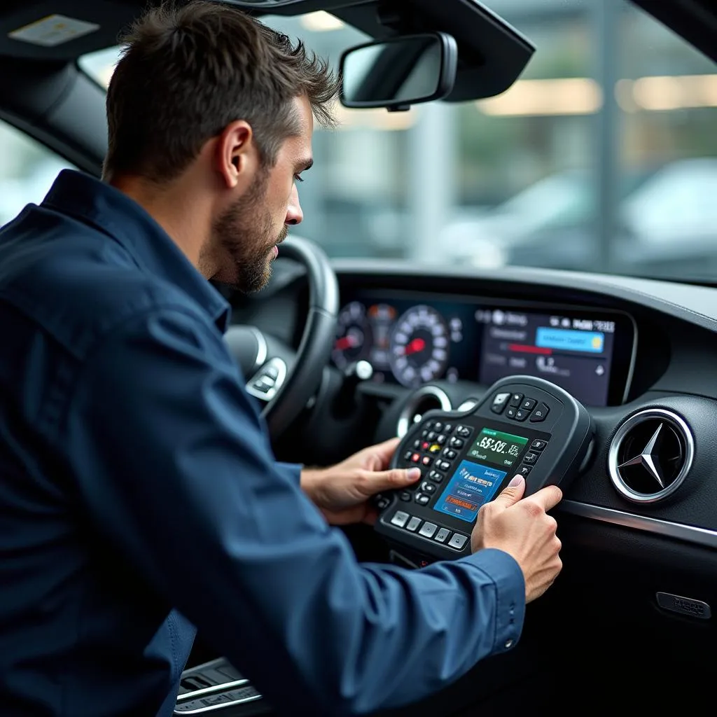 Mercedes-Benz Mechanic at Work